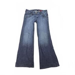 Womens X2 Quality‎ denim vintage wide leg drop waist denim size 12 EUC